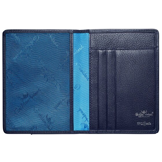 Golden Head Skórzane etui na karty identyfikacyjne RFID Capri 9 cm