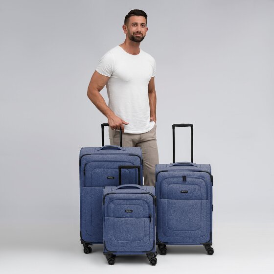 Redolz Essentials 12 THREE SET 4 kółka Zestaw walizek 3-części z funkcją poszerzenia