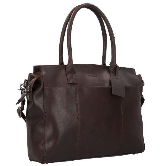 Burkely Skórzana torba na ramię Vintage Doris 39 cm z przegrodą na laptopa
