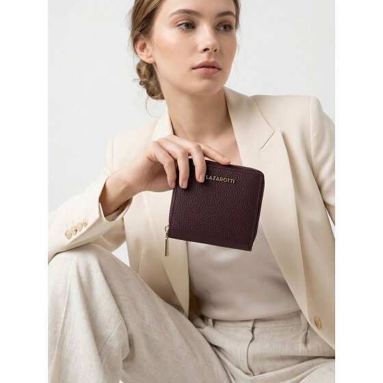 Lazarotti Bologna Leather Medium Zip-Around Wallet Leather 10 cm