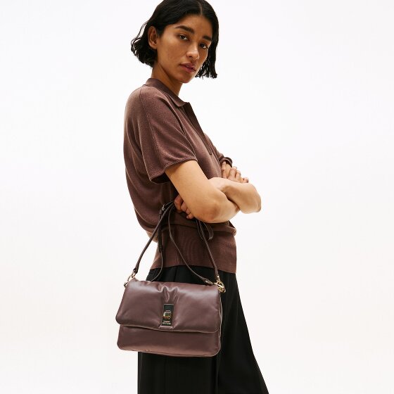 Tommy Hilfiger Soft Leather Torba na ramię Skórzany 27 cm