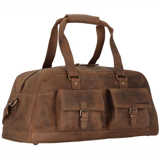 Greenland Nature Montenegro Weekender Travel Bag Leather 60 cm