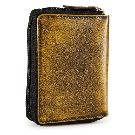 Greenburry Destressed Portfel Ochrona RFID Skórzany 10.5 cm