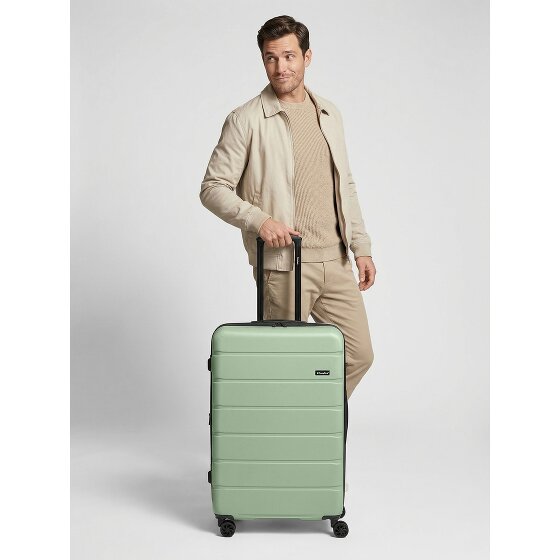 Saxoline Miami 4 kółka Walizka L 75 cm z plisą rozprężną