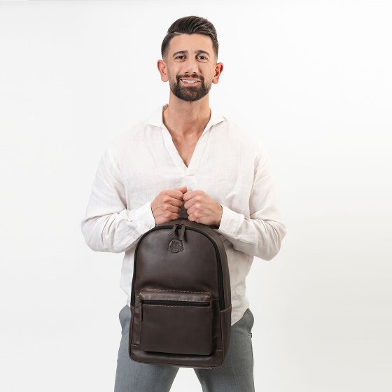 Farmhood Nashville Plecak biznesowy Skórzany 44 cm Komora na laptopa