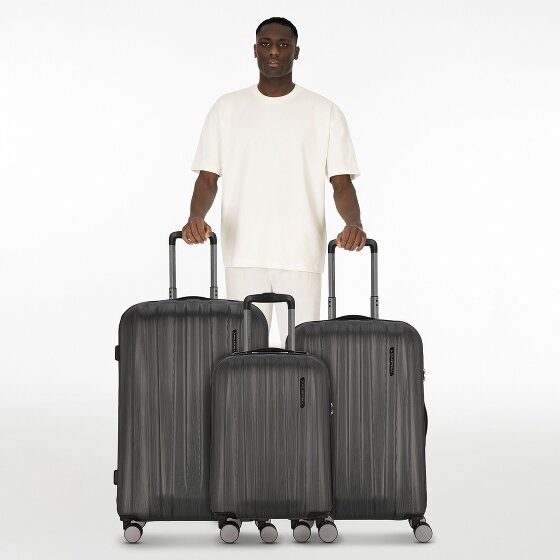 Polestream Moonrock 4 kółka Zestaw walizek 3-części z plisą rozprężną