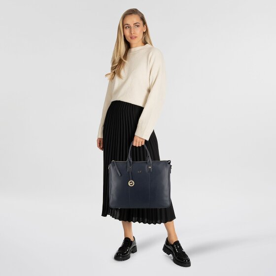 Braun Büffel Hanna Shopper Bag Skórzany 39 cm Komora na laptopa