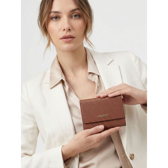 Lazarotti Portfel Bologna Leather XL z kieszenią zapinaną na zamek dookoła, Skóra, 14 cm