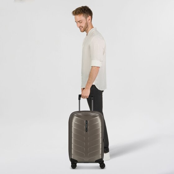 Samsonite Attrix 4 kółka Walizka kabinowy 55 cm z plisą rozprężną