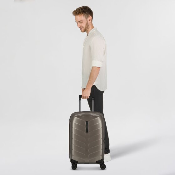 Samsonite Attrix 4 kółka Walizka kabinowy 55 cm z plisą rozprężną