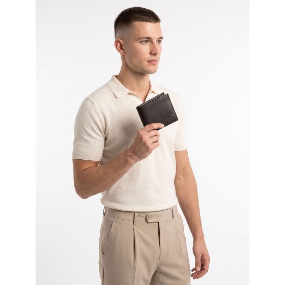 oxmox Leather Portfel Ochrona RFID Skóra 11 cm