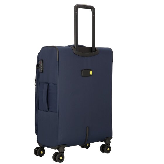 d&n Travel Line 9704 4 kółka Walizka M 68 cm z plisą rozprężną