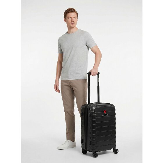 Tonino Lamborghini Milano 4 kółka Walizka kabinowa S 54 cm z funkcją poszerzenia