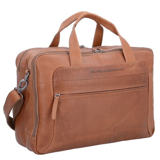 The Chesterfield Brand Wax Pull Up Teczka Skórzany 44 cm Komora na laptopa