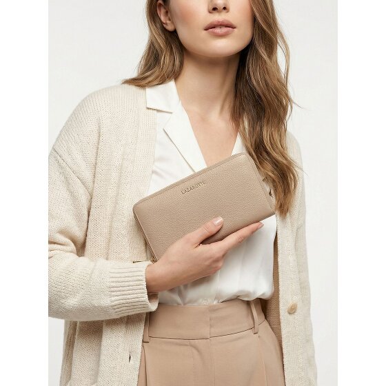 Lazarotti Bologna Leather XL Portfel skórzany z zamkiem błyskawicznym 19 cm