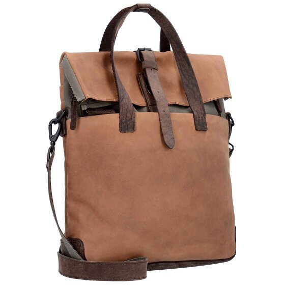 Harold's Teczka Twister z funkcją plecaka Skórzana komora na laptopa 34 cm