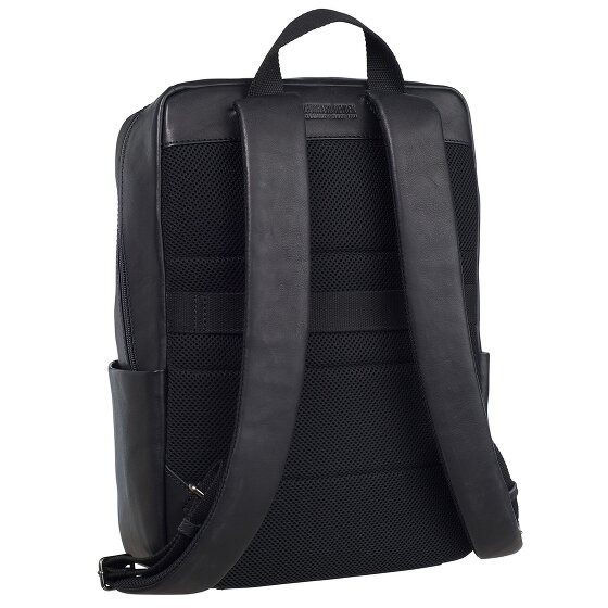 Leonhard Heyden Hamburg Plecak skórzany 40 cm Komora na laptopa