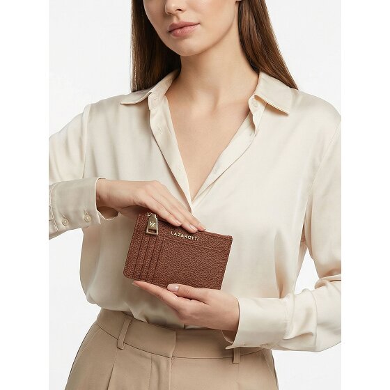 Lazarotti Skórzane etui na klucze Bologna Skórzane etui na klucze 11,5 cm z przegródką na przywieszkę powietrzną