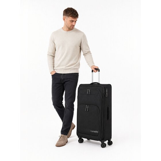 Travelite Kick Off 4 kółka Walizka L 78 cm z funkcją poszerzenia