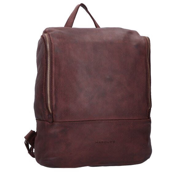 Harold's Skórzany plecak Submarine z przegrodą na laptopa 32 cm