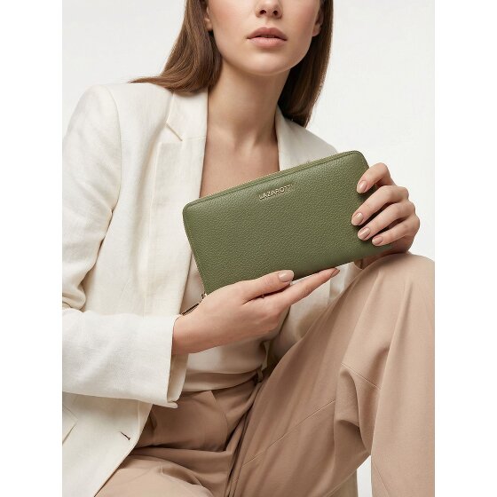 Lazarotti Bologna Leather XL Portfel skórzany z zamkiem błyskawicznym 19 cm