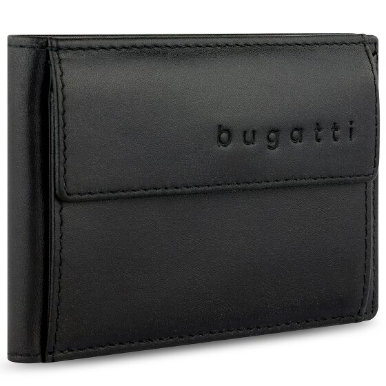 bugatti Super Slim Portfel Ochrona RFID Skórzany 10 cm