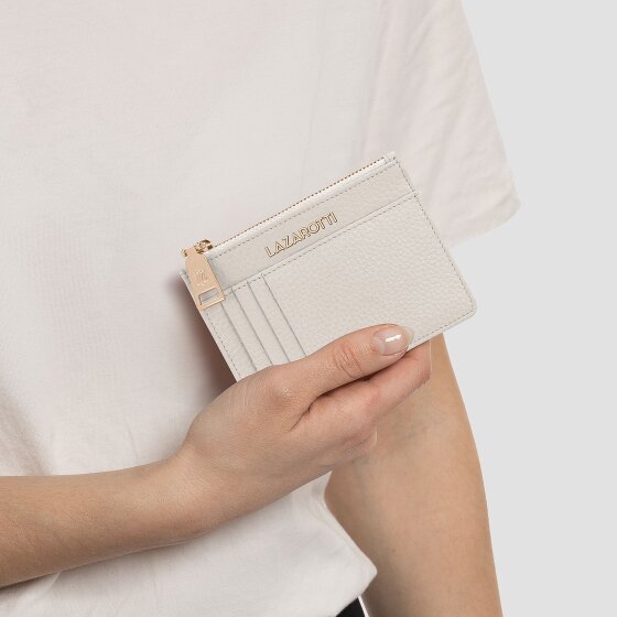 Lazarotti Skórzane etui na klucze Bologna 11,5 cm z przegródką na przywieszkę powietrzną