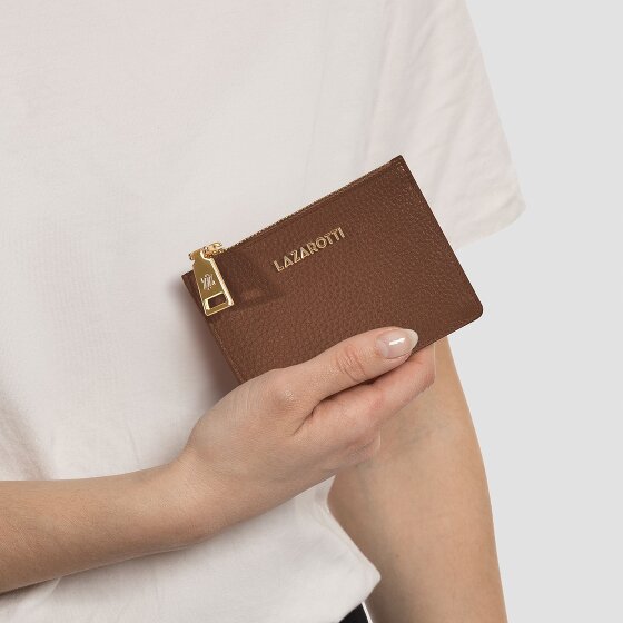 Lazarotti Bologna Leather Portfel z kluczem Skórzany 11.5 cm