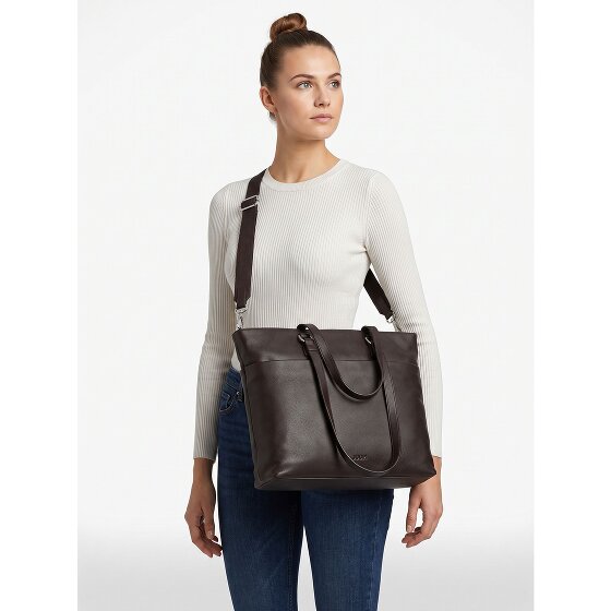 Jost Skórzana torba Lysa Business Shopper z przegrodą na laptopa o szerokości 36 cm