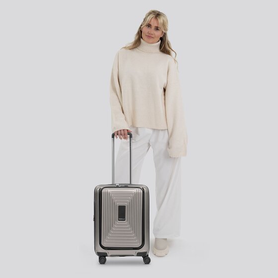 Redolz Essentials 14 4 kółka Walizka kabinowy S 55 cm Komora na laptopa z plisą rozprężną