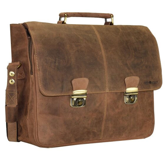 Greenburry Vintage Briefcase Leather 42 cm Komora na laptopa