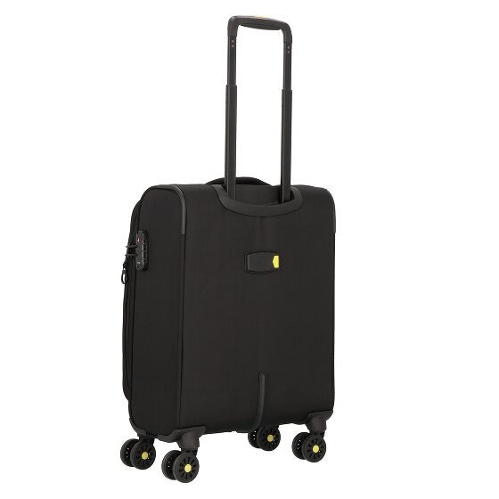 d&n Travel Line 9704 4 kółka Walizka kabinowy S 55 cm z plisą rozprężną