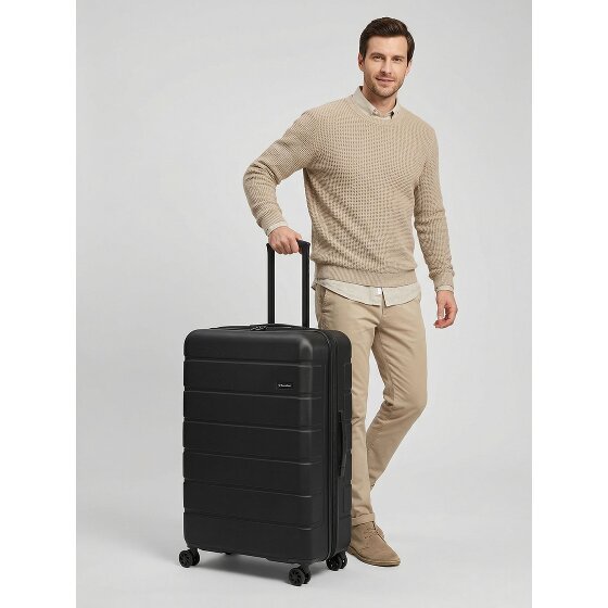 Saxoline Miami 4 kółka Walizka L 75 cm z plisą rozprężną