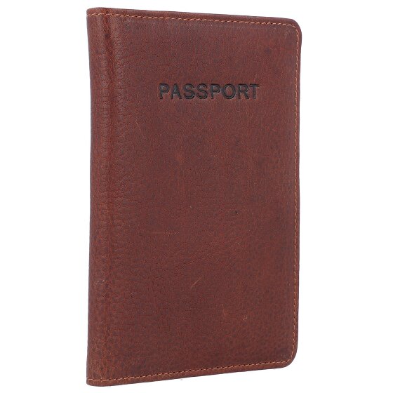 Burkely Skórzane etui na paszport RFID Antique Avery 10 cm