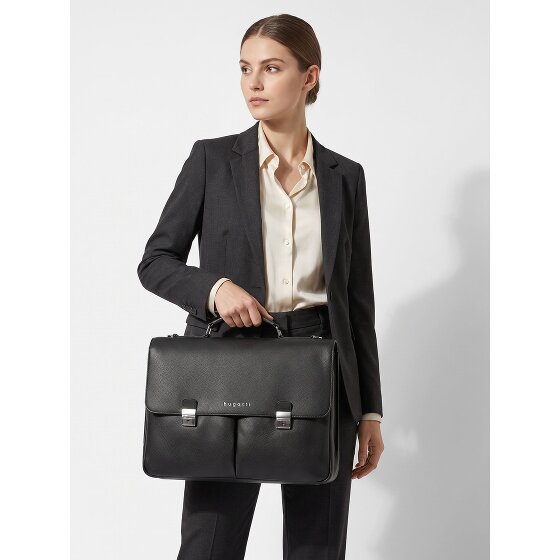 bugatti Valencia Teczka Skóra 43 cm Komora na laptopa