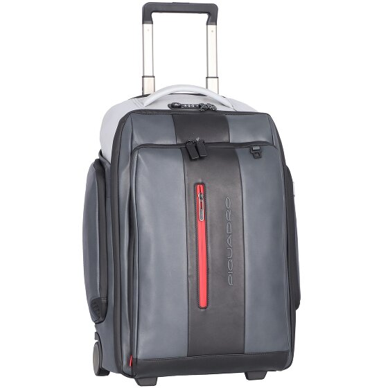 Piquadro Urban 2 kółka Walizka z plecakiem Skóra 53.5 cm Komora na laptopa