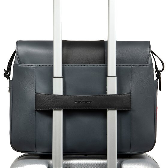 Piquadro Urban Posłaniec Ochrona RFID Skórzany 35 cm Komora na laptopa