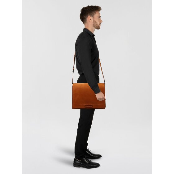 The Bridge Leone Briefcase Messenger Skóra 35 cm Komora na laptopa