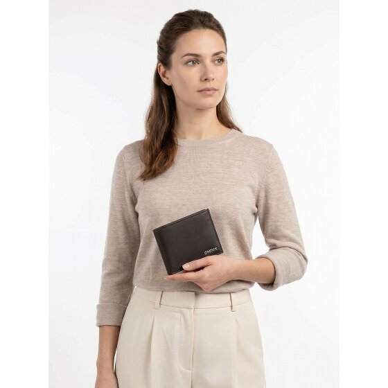 oxmox Leather Portfel Ochrona RFID Skóra 11 cm