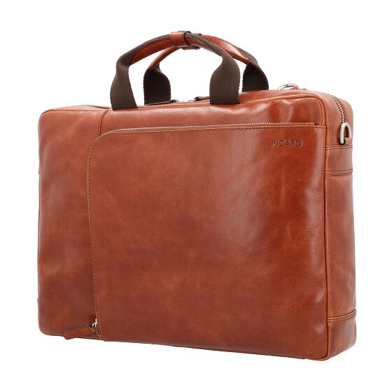 Picard Buddy Briefcase Messenger Skórzany 42 cm Komora na laptopa