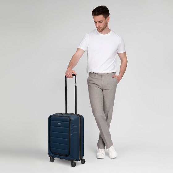 Redolz Essentials 17 4-kołowy wózek kabinowy 55 cm z miękką kieszenią na laptopa