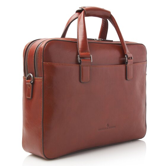 Castelijn & Beerens Paul Briefcase Leather 41 cm Komora na laptopa
