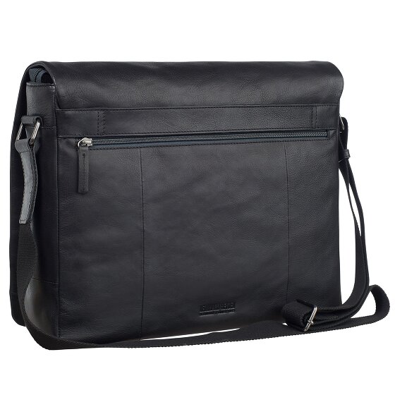 Leonhard Heyden Hamburg Briefcase Messenger Skóra 38 cm Komora na laptopa