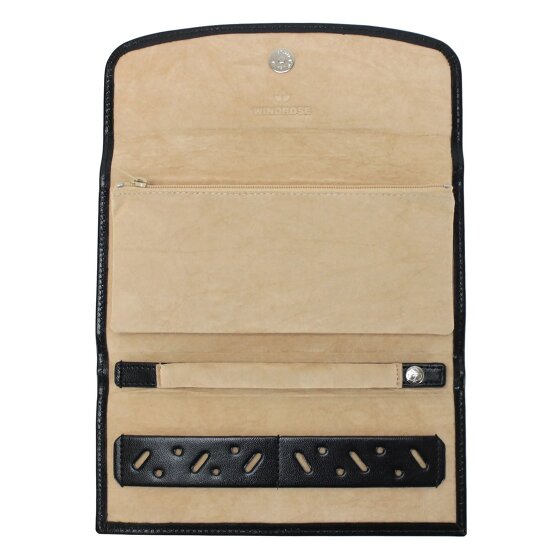 Windrose Merino Pudełko na biżuterię Skórzany 20 cm