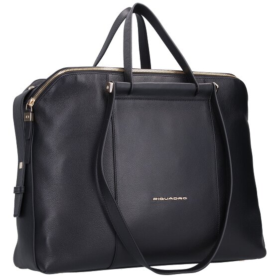 Piquadro Koło torba na laptopa skórzana 40 cm przegroda na laptopa