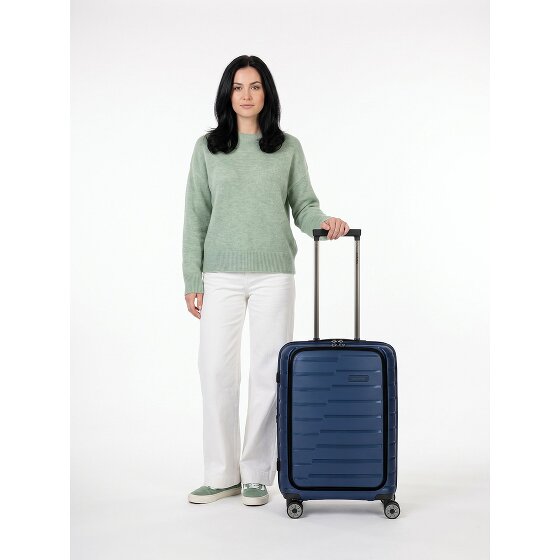 Travelite Air Base 4 kółka Walizka kabinowa 55 cm Komora na laptopa