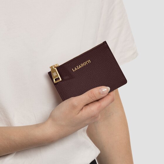 Lazarotti Bologna Leather Portfel z kluczem Skórzany 11.5 cm