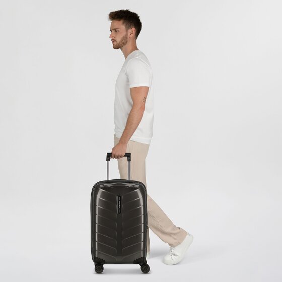 Samsonite Attrix 4 kółka Walizka kabinowy 55 cm z plisą rozprężną
