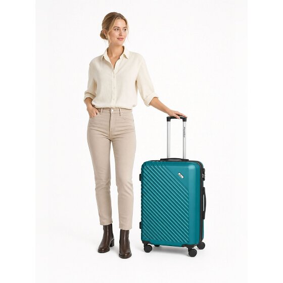 Check.In Paradise 2.0 4 kółka Walizka M 68 cm z funkcją poszerzenia