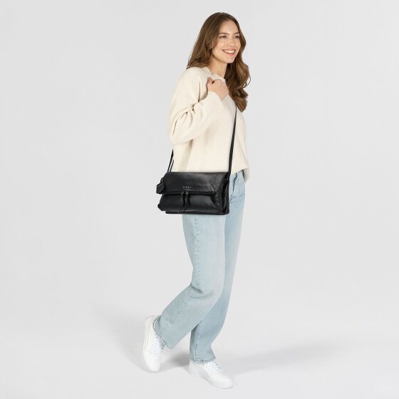 Burkely Creased Crystal Torba na ramię Skórzany 27 cm